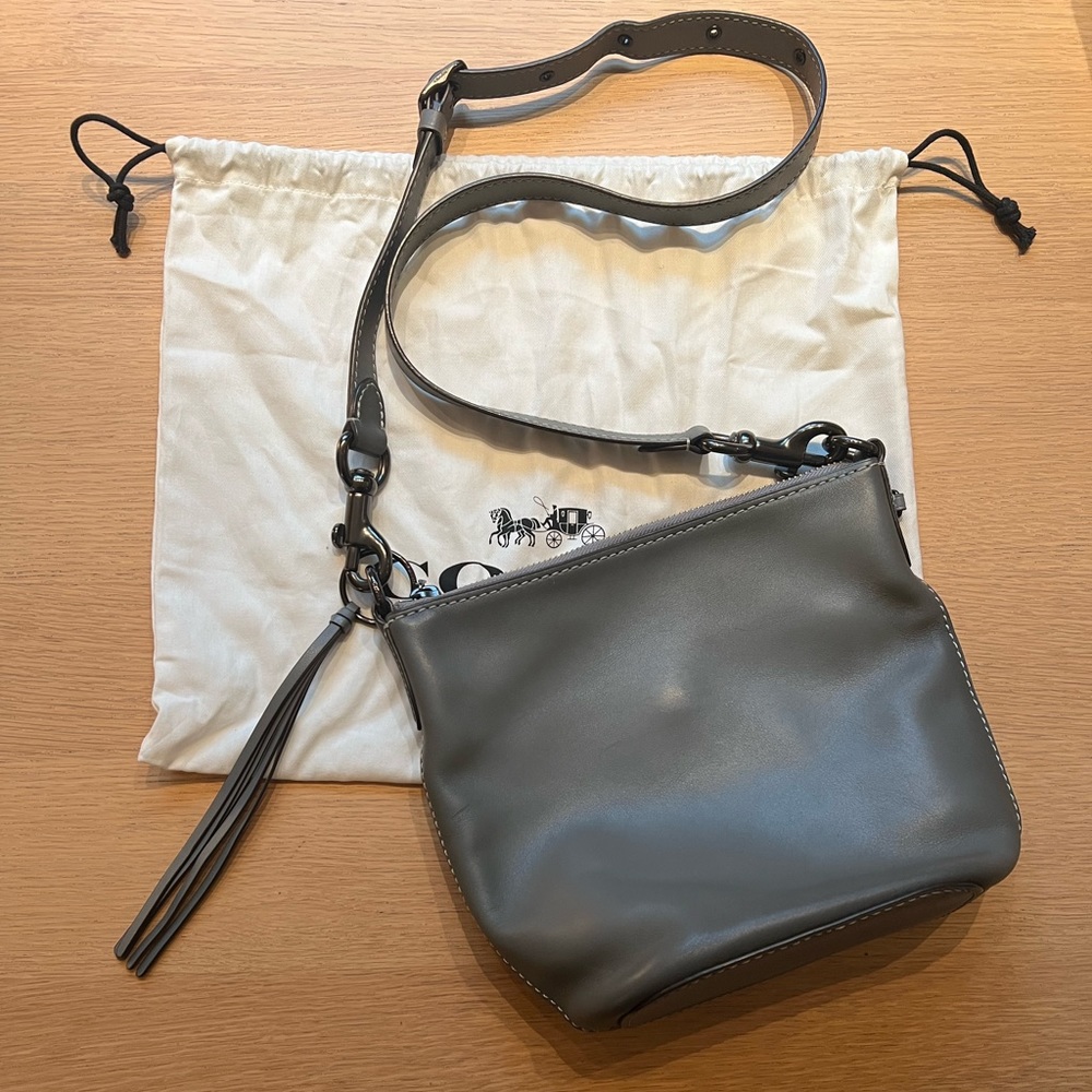 Coach cross body grey